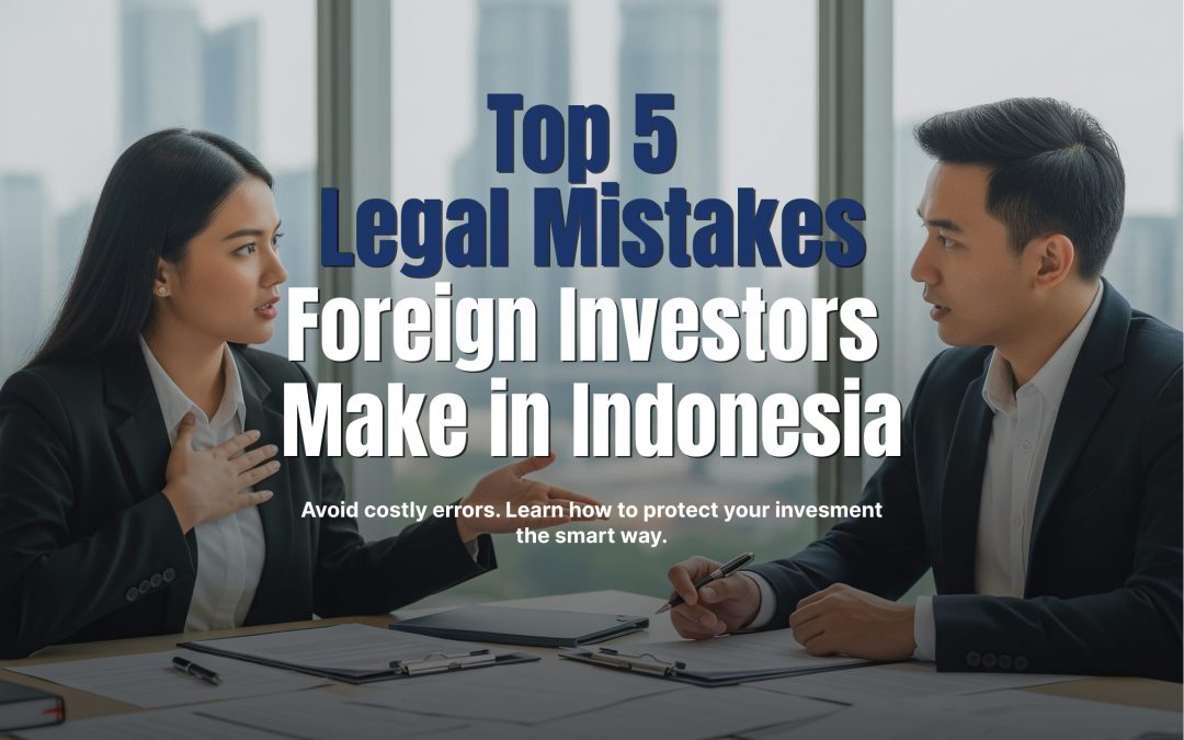 Top 5 Legal Mistakes Foreign Investors Make in Indonesia (and How to Avoid Them)